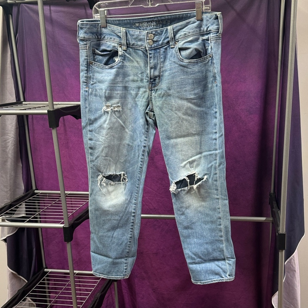 American Eagle Outfitters Artist Stretch Crop Jeans size 12